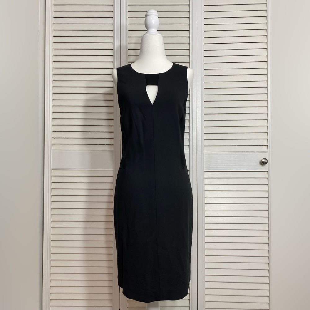 Size 4 Rag & Bone Sleeveless Little Black Dress w/ Side Paneling & Back Zipper - Picture 2 of 11